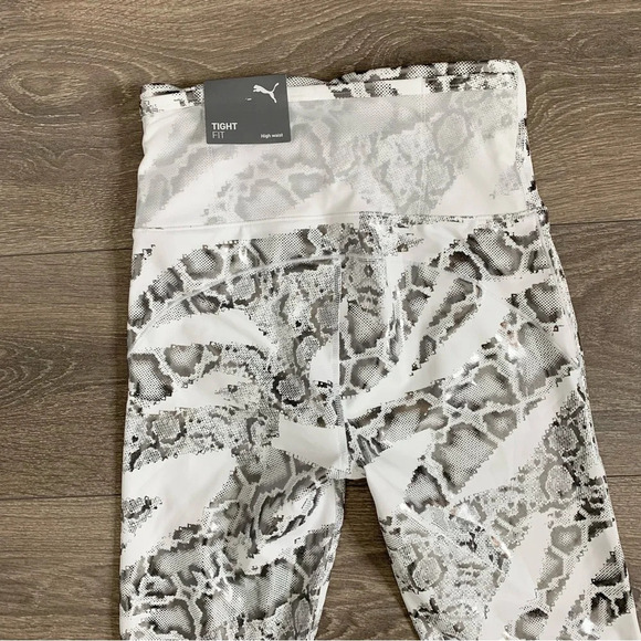 Puma Train Untamed High Waist 7/8 Tights Leggings Snakeskin Print Size XS - Picture 10 of 16